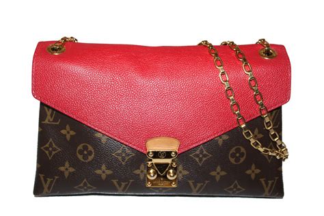 lv red and brown purse|louis vuitton red purses.